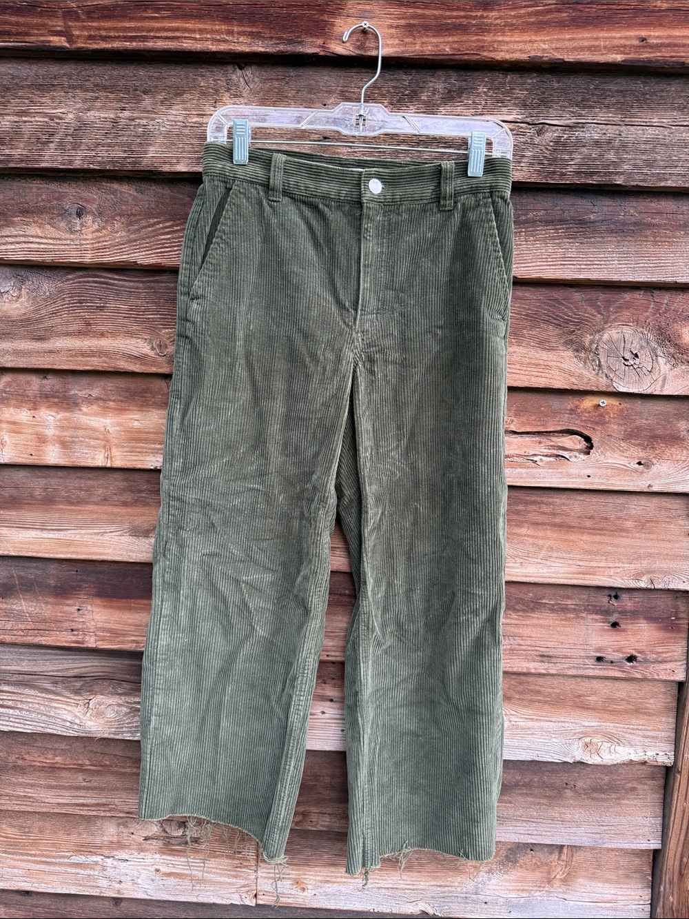 tna raw hem corduroy pants